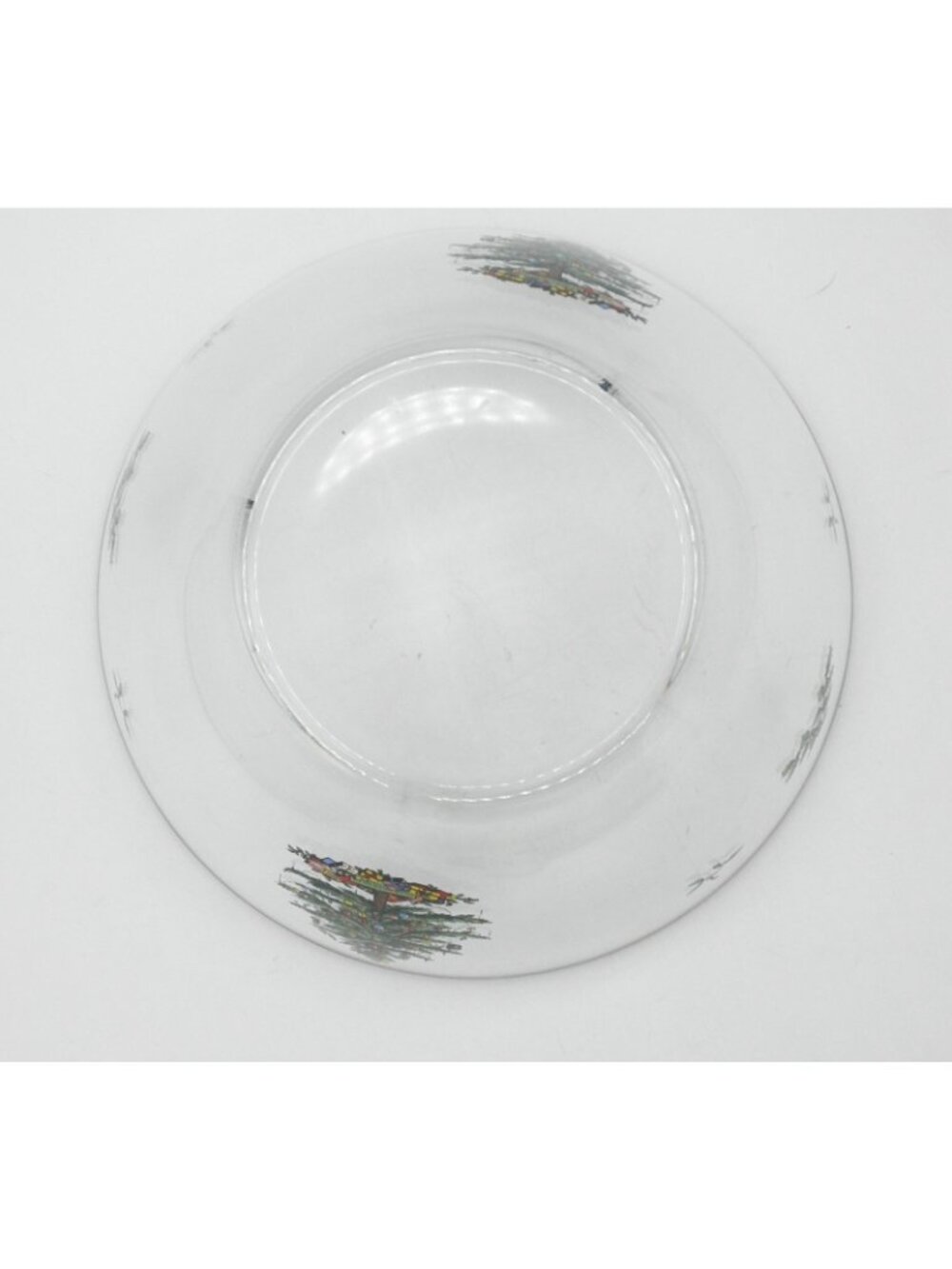 Christmas Tree by Spode Large Glass Salad Bowl 9 Inch Pattern: SP CHT - Picture 8 of 8